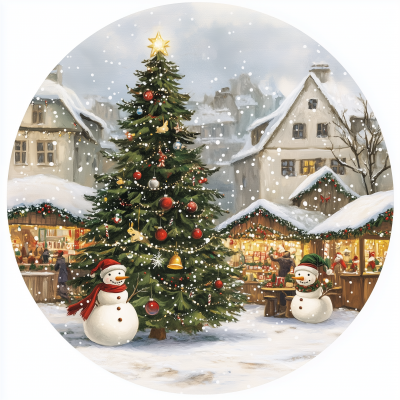 Charming Holiday Scene