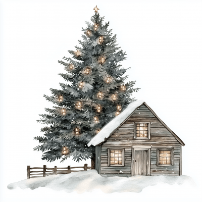 Rustic Farmhouse Christmas Tree