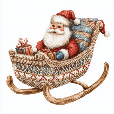 Santa in a Macrame