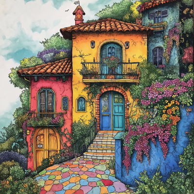 Charming House Illustration