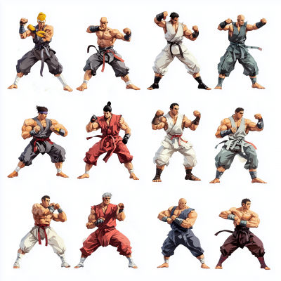 Street Fighter Character Poses