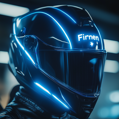 Futuristic Motorcycle Helmet
