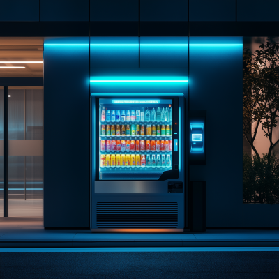Futuristic Japanese Vending Machine
