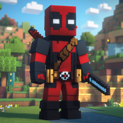 Pixelated Deadpool