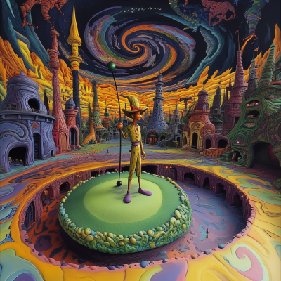 Psychedelic Miniature Golf Course