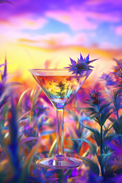 Psychedelic Cocktail in a Field