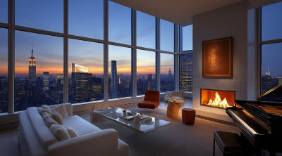 Modern Penthouse Living Room