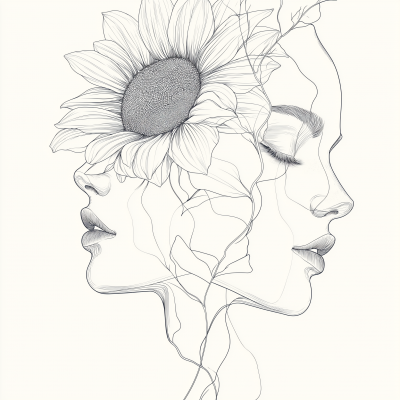 Feminine Sunflower Faces