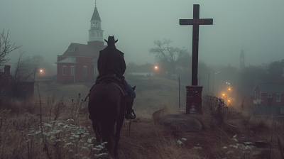 Silhouette of a Cowboy