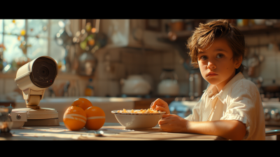 Boy Eating Cereal