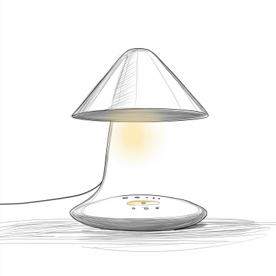 Minimalist Lamp Design Sketch