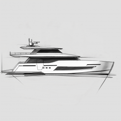 Yacht Design Sketch