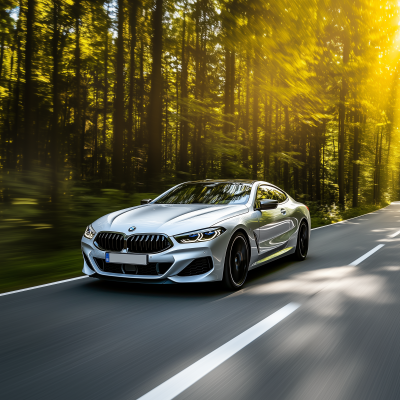 BMW 8 Series in Forest