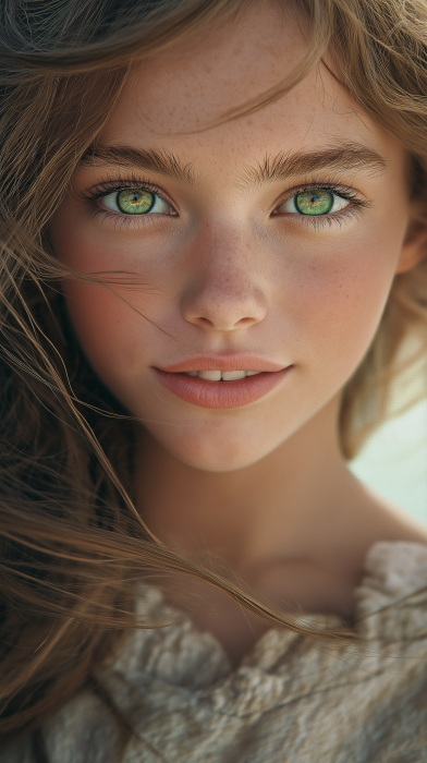 Cinematic Portrait of a Young Girl