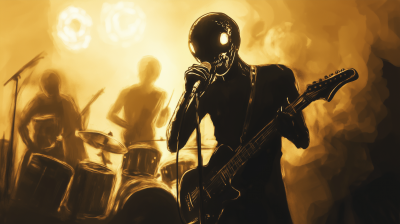 Alien Rock Band Performance