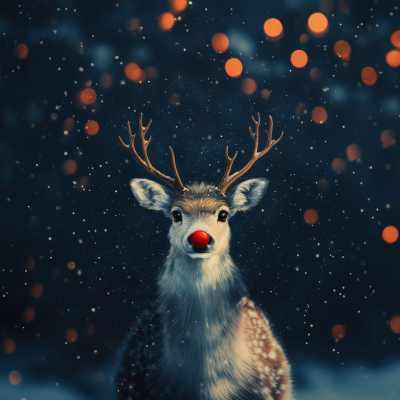 Cute Reindeer Antlers Design