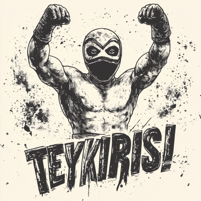 Hand Drawn Luchador Logo