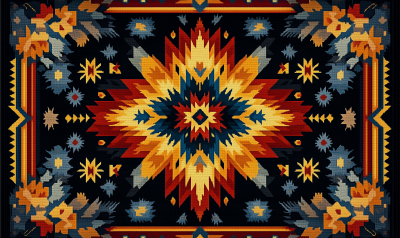 Traditional New Mexico Sarape Pattern