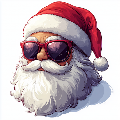 Cool Santa Illustration