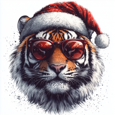 Cool Tiger with Sunglasses