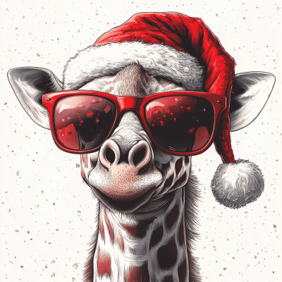 Cool Giraffe with Sunglasses