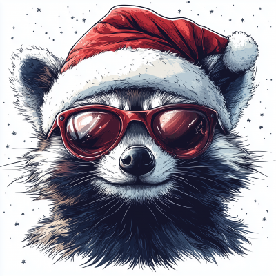 Cool Raccoon Holiday