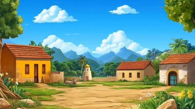 Scenic Indian Village