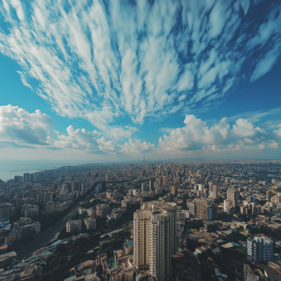 Sky View of Mumbai City