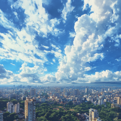 Sky View of Mumbai City