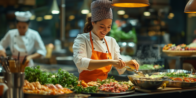 Colorful Cooking Moment