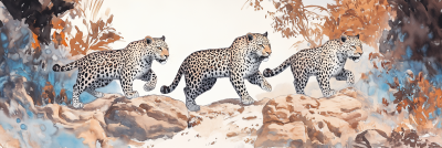 Leopards in the Canyon