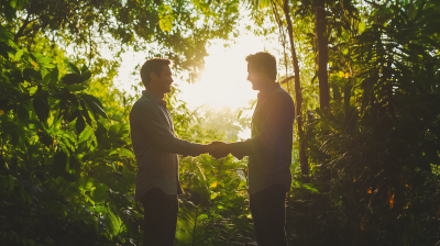 Handshake in Nature