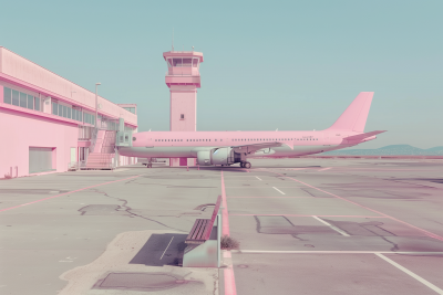 Pastel Plane Departure