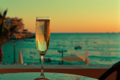 Champagne by the Mediterranean