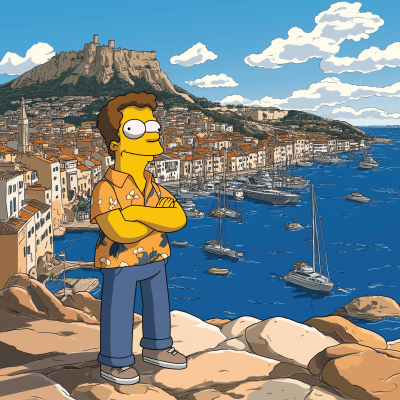 Simpsons Character in Marseille