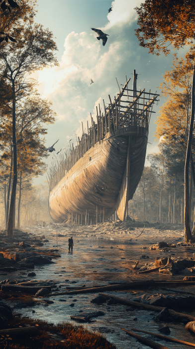 Noah’s Ark Under Construction