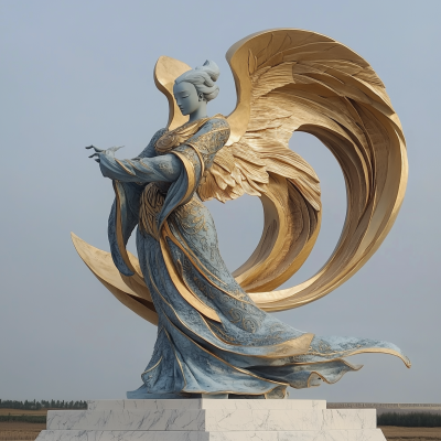 Angel and Daemon Sculpture