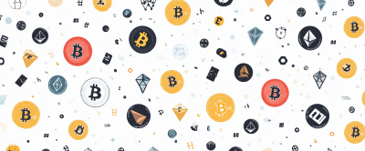 Cryptocurrency Icons Pattern