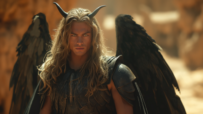 Demon Warrior in the Desert