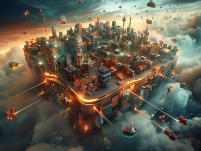 Futuristic Cyberpunk City