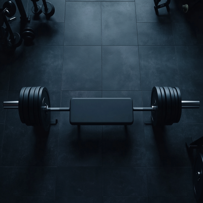 Close Up of Weightlifting Bench