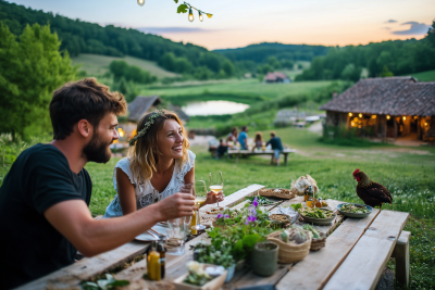 Sunset Gathering in Dordogne Valley