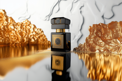 Elegant Black Perfume Bottle