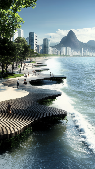 Futuristic Rio de Janeiro Coastline