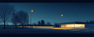 Nighttime Road View