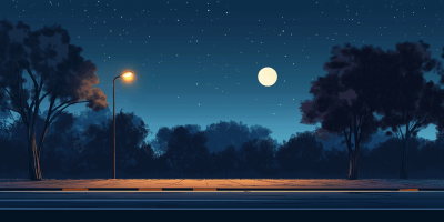 Night Roadside View