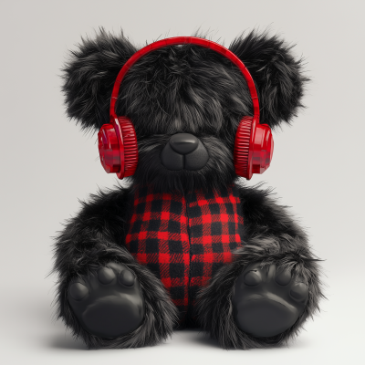 Teddy Bear with Headphones