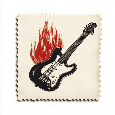 Vintage Punk Postage Stamps