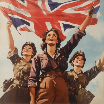 Patriotic WWII Poster