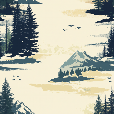 Pacific Northwest Outdoor T-Shirt Design